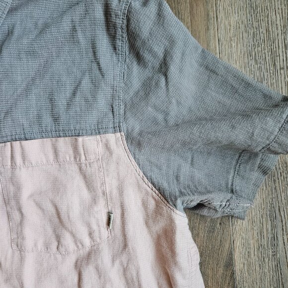 Vans Colorblock Short Sleeve Button-Up Shirt Mens Medium Retro Y2K Skater 90s - Picture 4 of 6